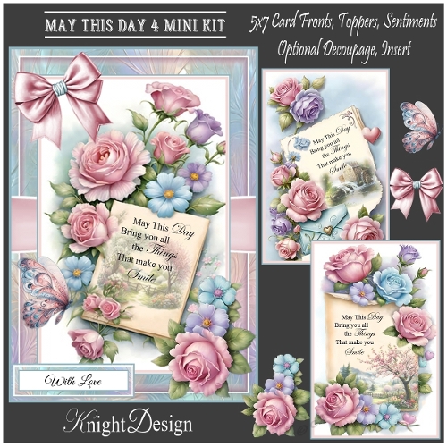 cup1386524_58488 - May This Day 4 Mini Kit With Set Of 3 Card Fronts