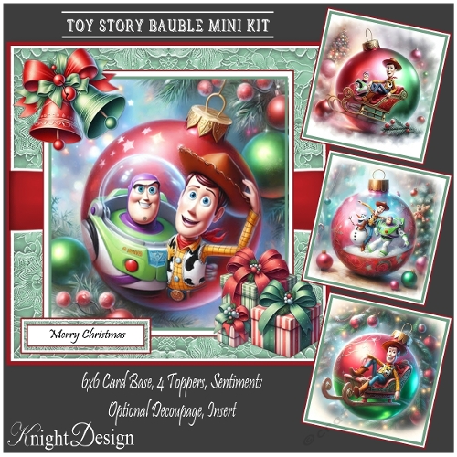 Toy Story Bauble With Set Of 4 Toppers