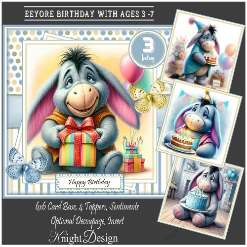 Birthday Eeyore Mini Kit With Ages 3-7
