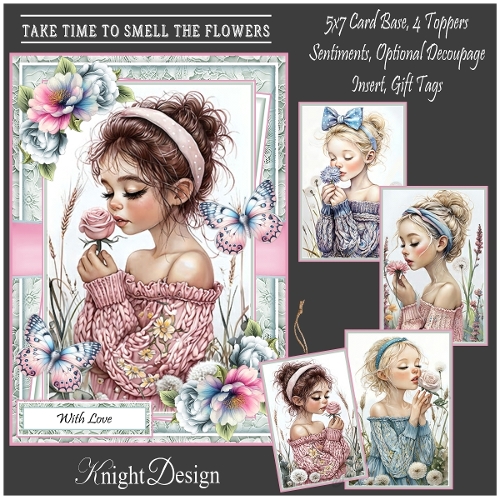 Take Time To Smell The Flowers Mini Kit With 4 Toppers