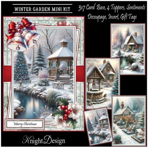 Winter Garden Mini Kit With Set Of 4 Toppers
