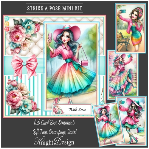 Strike A Pose With Set Of 4 Toppers