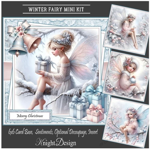 Winter Fairy Mini Kit With Set Of 4 Toppers