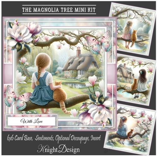 The Magnolia Tree With Set Of 4 Toppers