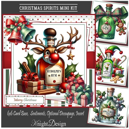 cup1394927_58488 - Christmas Spirits With Set Of 4 Toppers