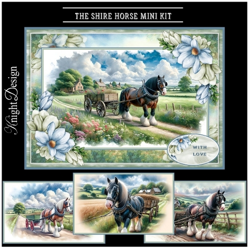 cup1395880_58488 - The Shire Horse With Set Of 4 Toppers