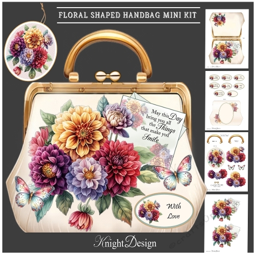 Floral Shaped Handbag Mini Kit