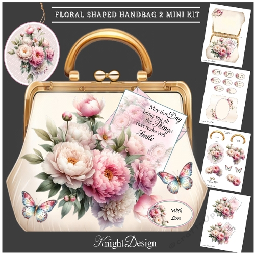 Floral Shaped Handbag 2 Mini Kit