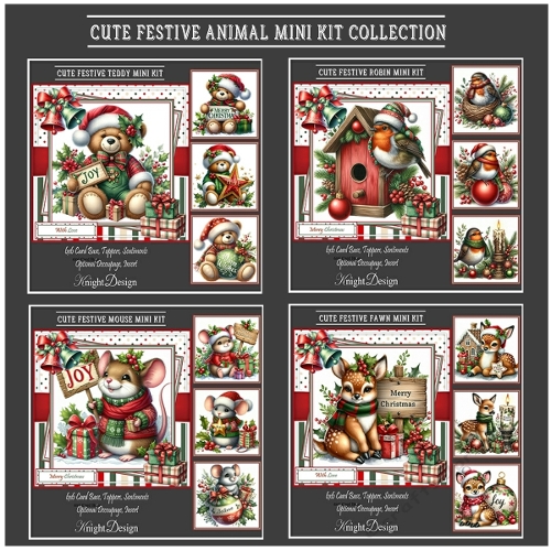 Cute Festive Animal Mini Kit Collection