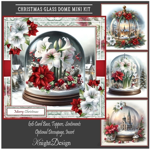 Christmas Glass Dome Mini Kit