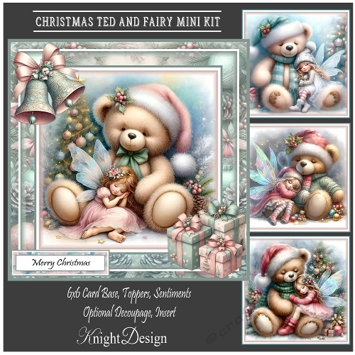 Christmas Ted And Fairy Mini Kit