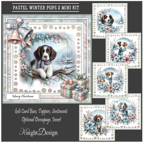 Pastel Winter Pups 2 Mini Kit