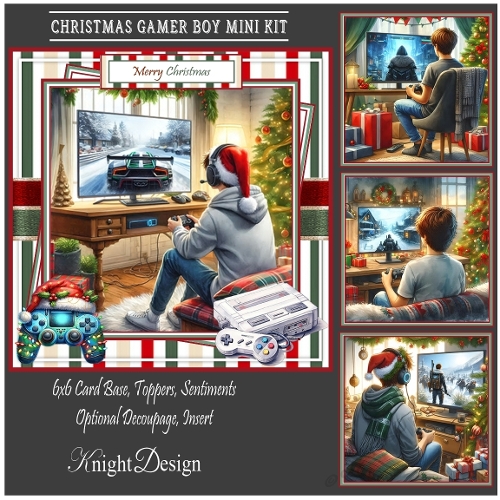 Christmas Gamer Boy Mini Kit