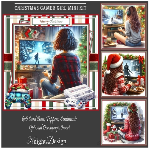 Christmas Gamer Girl Mini Kit