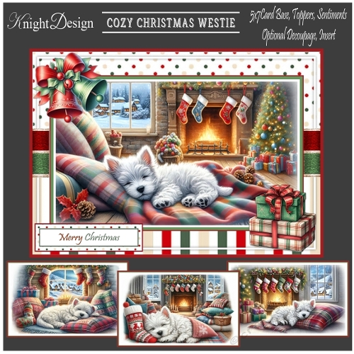 Cozy Christmas Westie Mini Kit