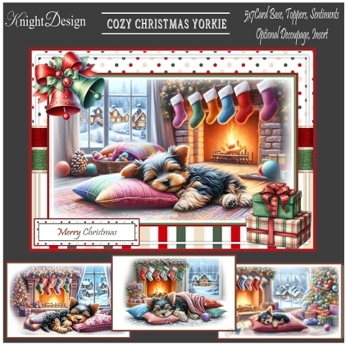 Cozy Christmas Yorkie Mini Kit