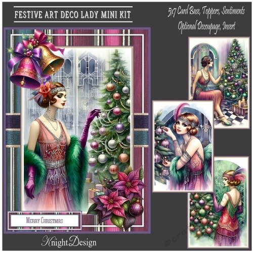 Festive Art Deco Lady Mini Kit