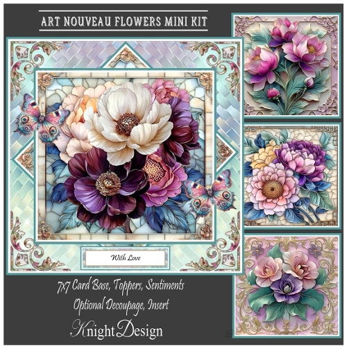 Art Nouveau Flowers Mini Kit 
