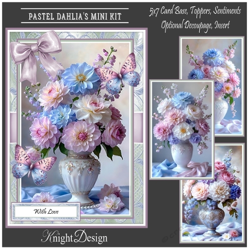 Pastel Dahlias Mini Kit 