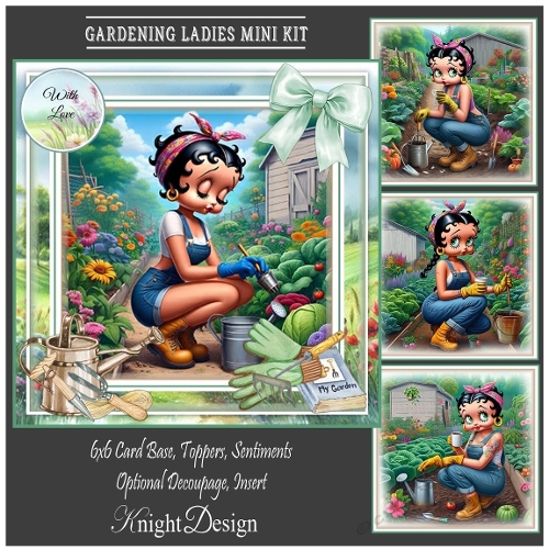 Gardening Ladies Mini Page Kit