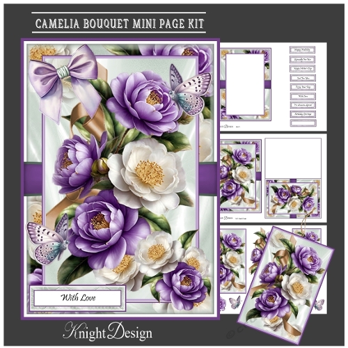 Camelia Bouquet Mini Page Kit