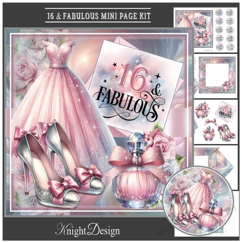 16 & Fabulous Mini Page Kit