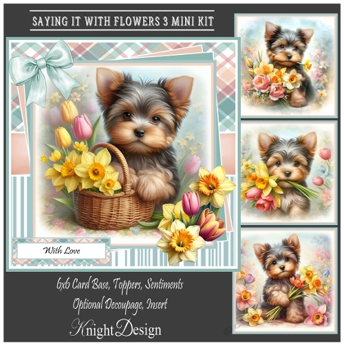 Saying It With Flowers 3 Mini Page Kit