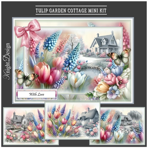 Tulip Garden Cottage Mini Page Kit 