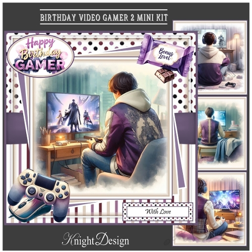 Birthday Gamer 2 Mini Page Kit