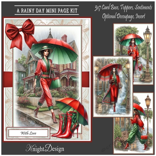 A Rainy Day Mini Page Kit