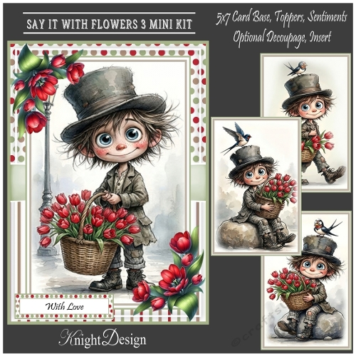 Say It With Flowers 3 Mini Page Kit 