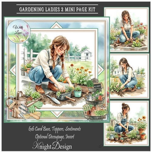 Gardening Ladies 2 Mini Page Kit