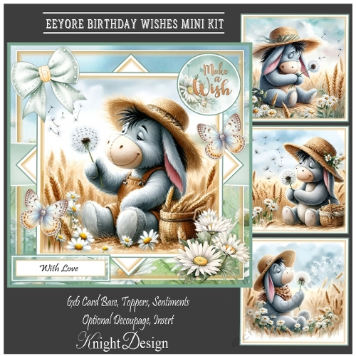 Eeyore Birthday Wishes Mini Page Kit