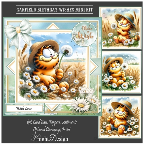 Garfield Birthday Wishes Mini Page Kit