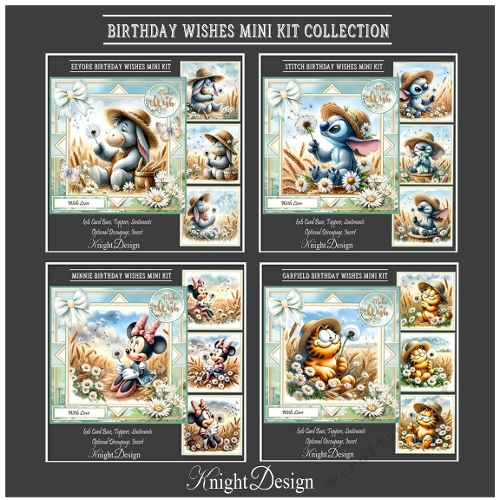 Birthday Wishes Mini Page Kit Collection