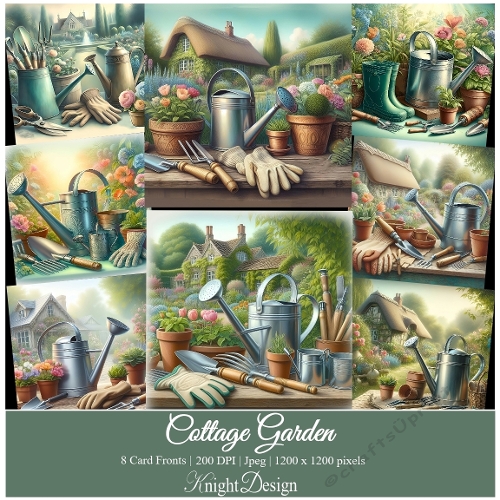 Cottage Garden / Card Front / Toppers