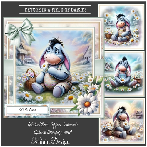 Eeyore In a Field Of Daisies Mini Page Kit