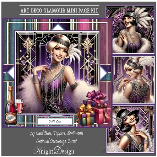 Art Deco Glamour Mini Page Kit