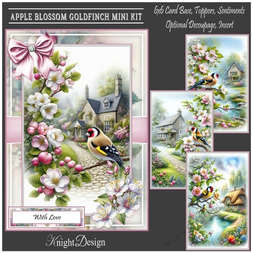 Apple Blossom Goldfinch Mini Kit