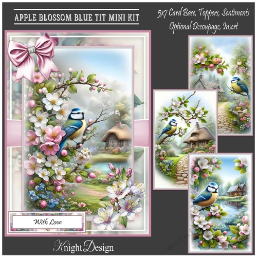 Apple Blossom Blue Tit Mini Kit