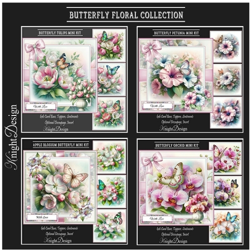 Butterfly Floral Mini Kit Collection 