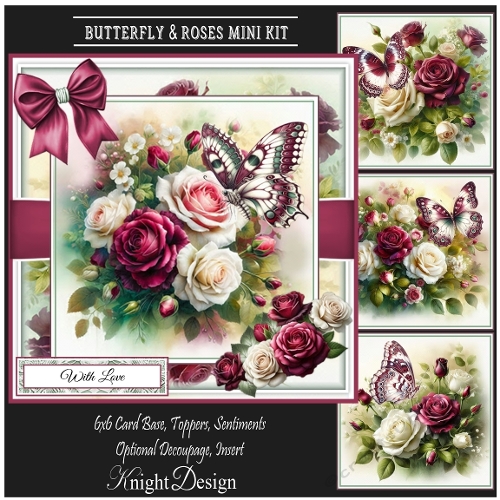 Butterfly & Roses Mini Page Kit