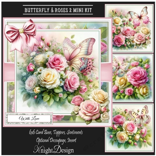 Butterfly & Roses 2 Mini Page Kit