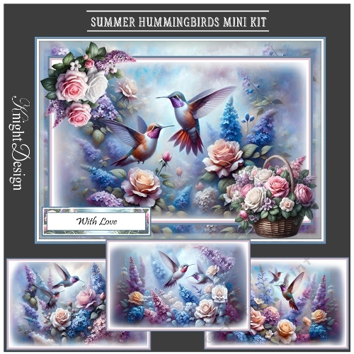 Summer Hummingbirds Mini Page Kit