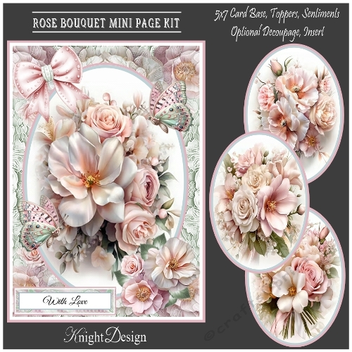 cup1444827_58488 - Rose Bouquet Mini Page Kit