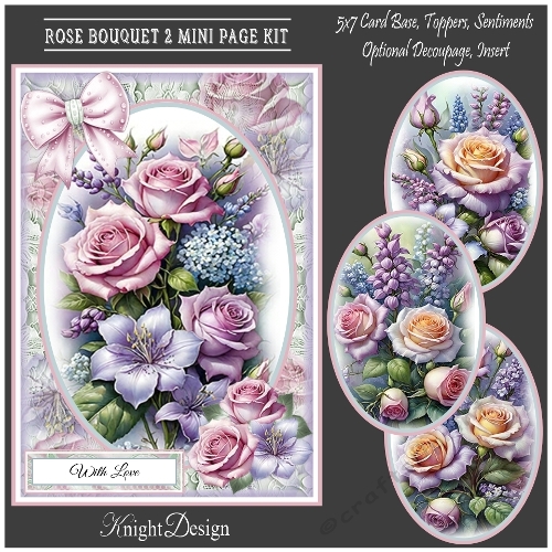 Rose Bouquet 2 Mini Page Kit