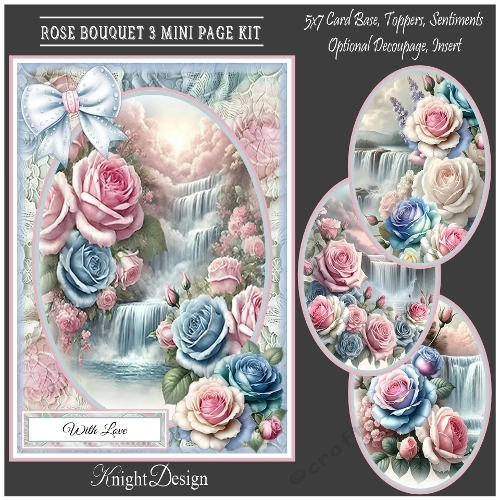 Rose Bouquet 3 Mini Page Kit