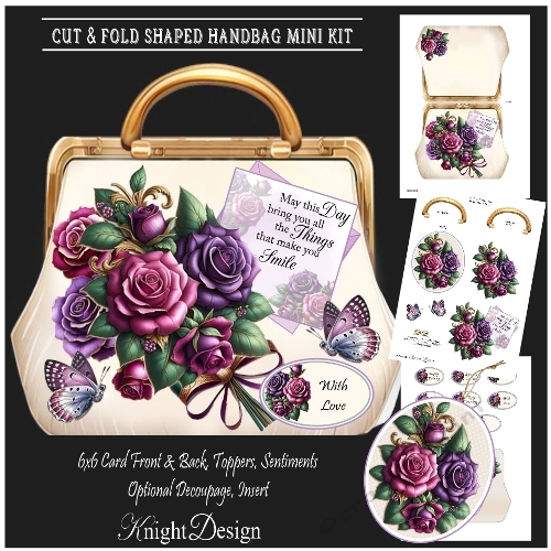 Cut & Fold Shaped Handbag Mini Page Kit