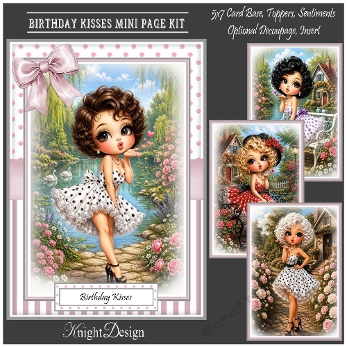 Birthday Kisses Mini Page Kit