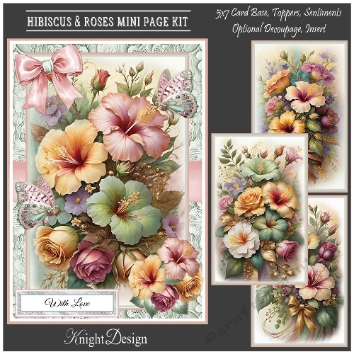 Hibiscus & Roses Mini Page Kit 